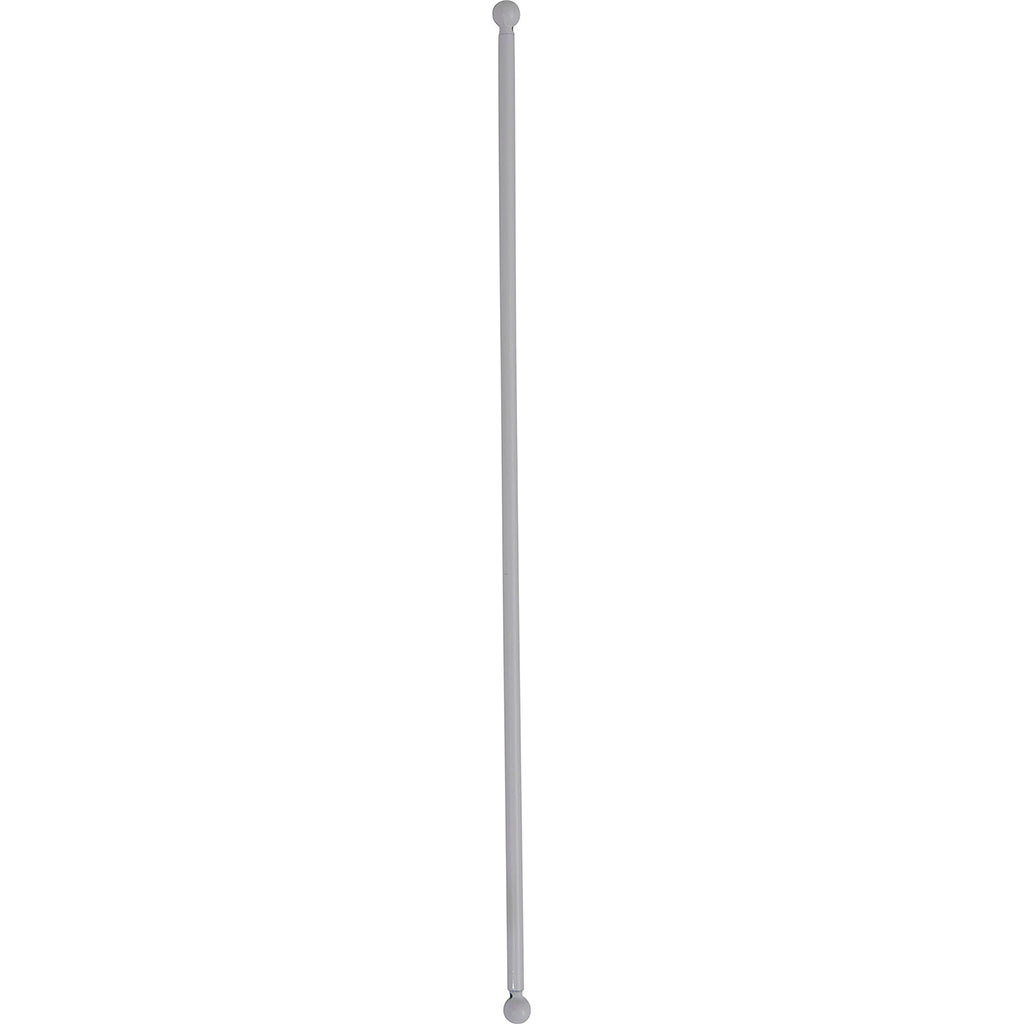 Lot de 2 tringles de vitrage rondes extensibles blanc 80-110cm