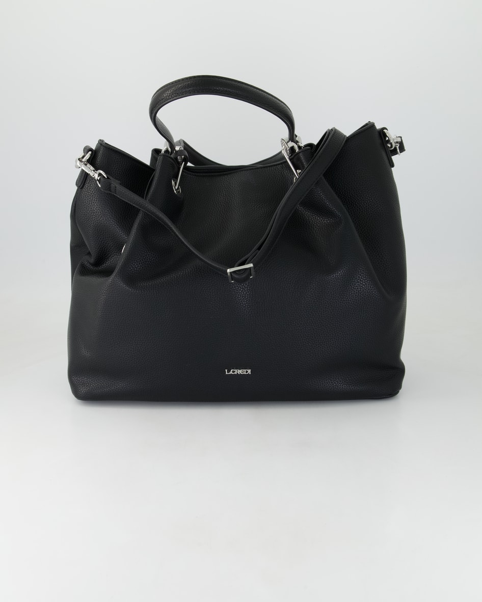L.Credi Ebony Handtasche in Schwarz