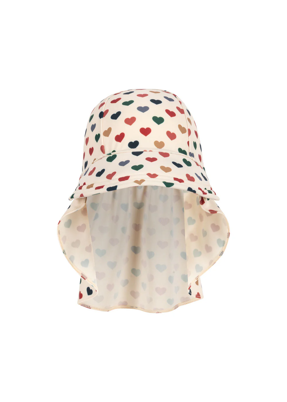 Manuca badehat - coeur coloré - 3-6M