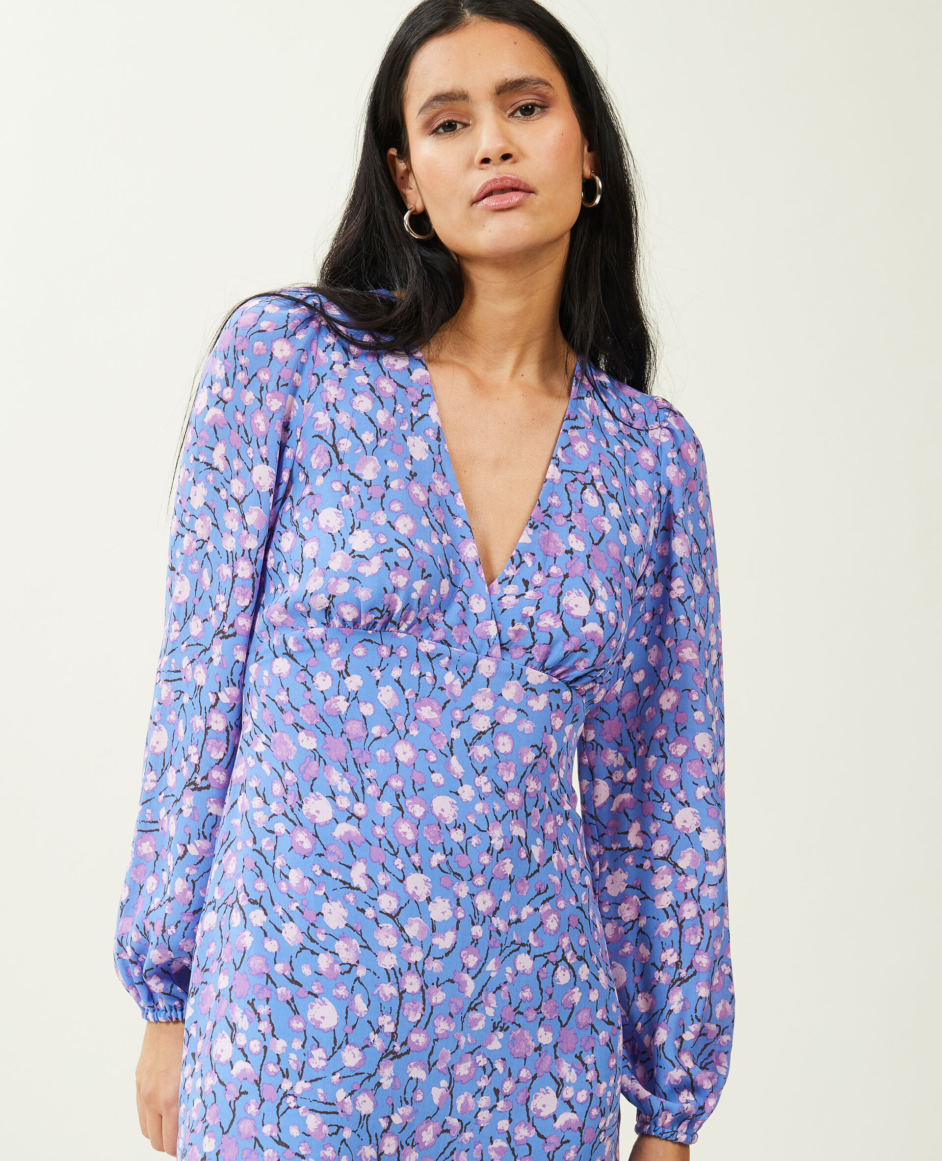 Robe courte et fluide - Bleu