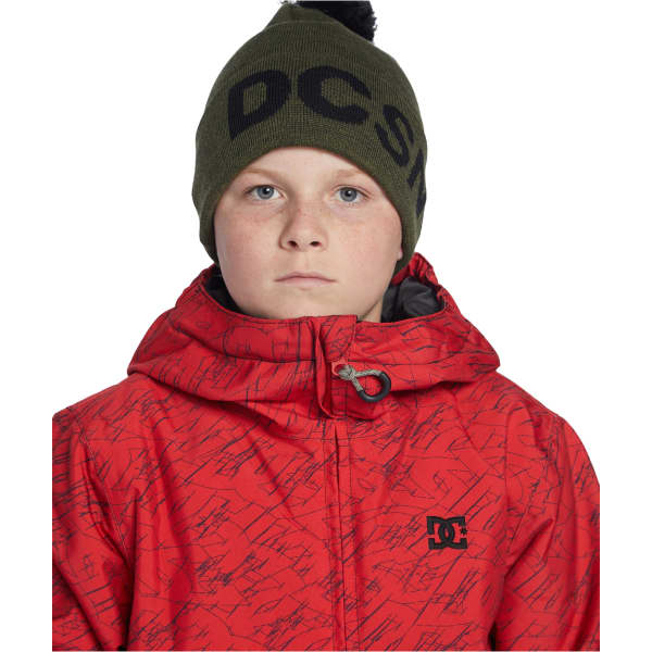 Veste de ski DC SHOES BASIS PRINT YOUTH JKT STACKED BARBADOS CHERRY