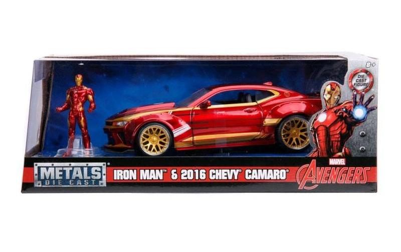 Sportwagen Marvel 2016 Chevy Camaro SS 1:24Ironman - 2016 Chevy Camaro SS Sammlermodell im Massstab 1:24