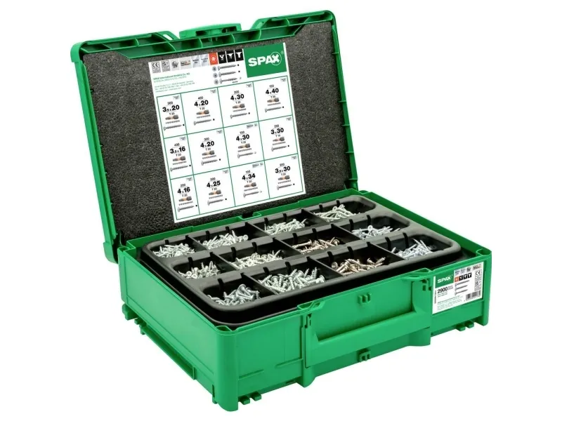 SPAX systainer³ T-Loc Möbelbau 5000009172011 Skrue-sæt 1 Set