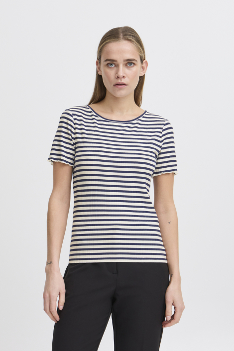 Ichi beige dames t-shirt