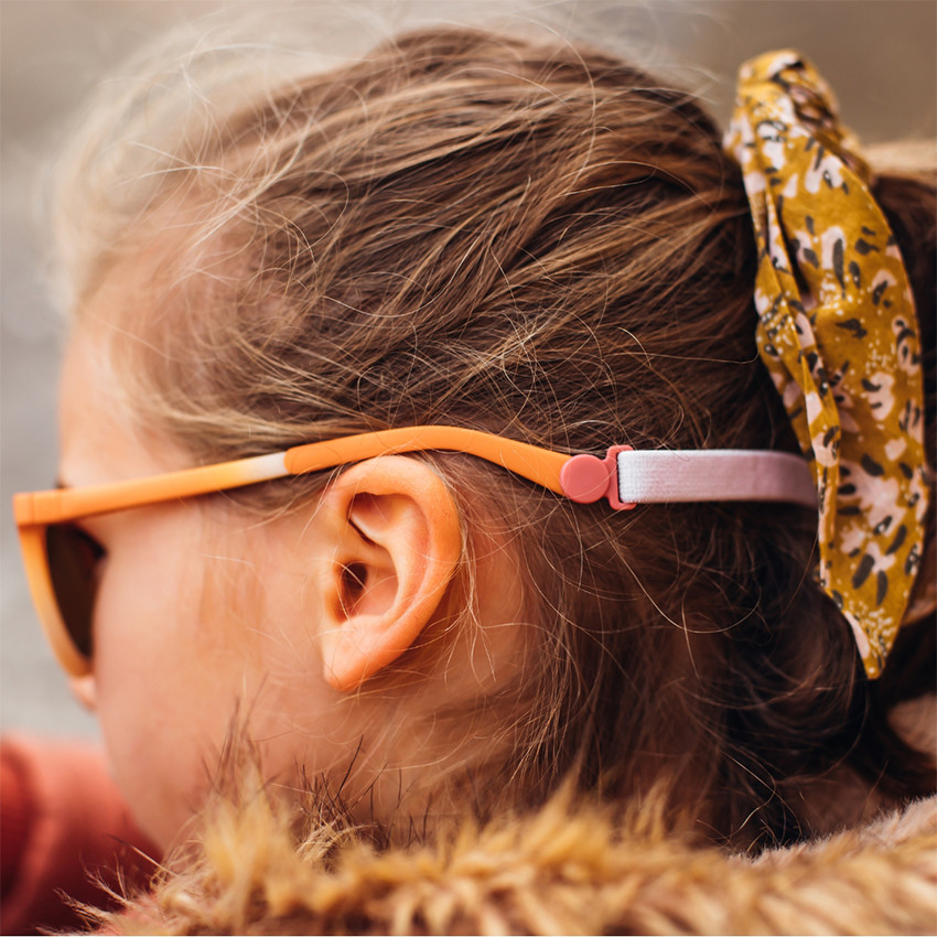 Lunettes de soleil avec cordon 4-6 ans Sunshine rainbow orange