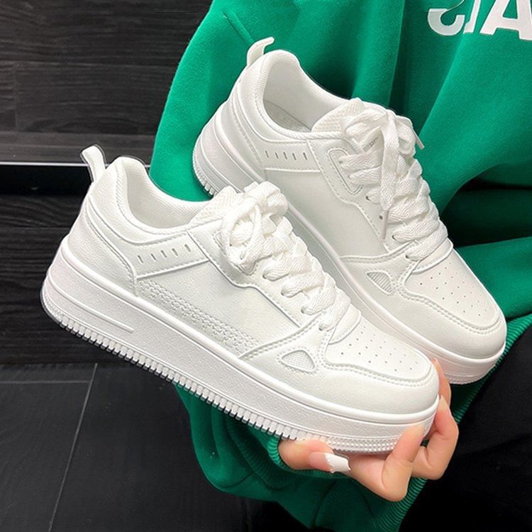 Asterisk - Tweekleurige platform sneakers