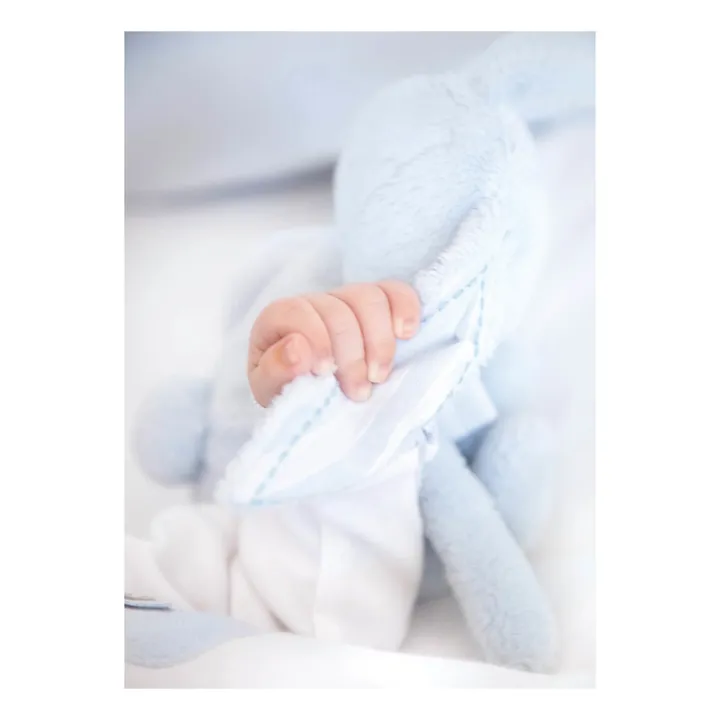 Tartine et Chocolat Doudou Augustin le lapin tout doux | Bleu ciel