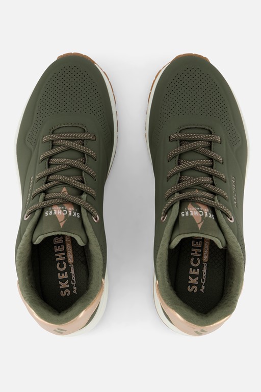 Skechers Uno Shimmer Away Sneakers groen