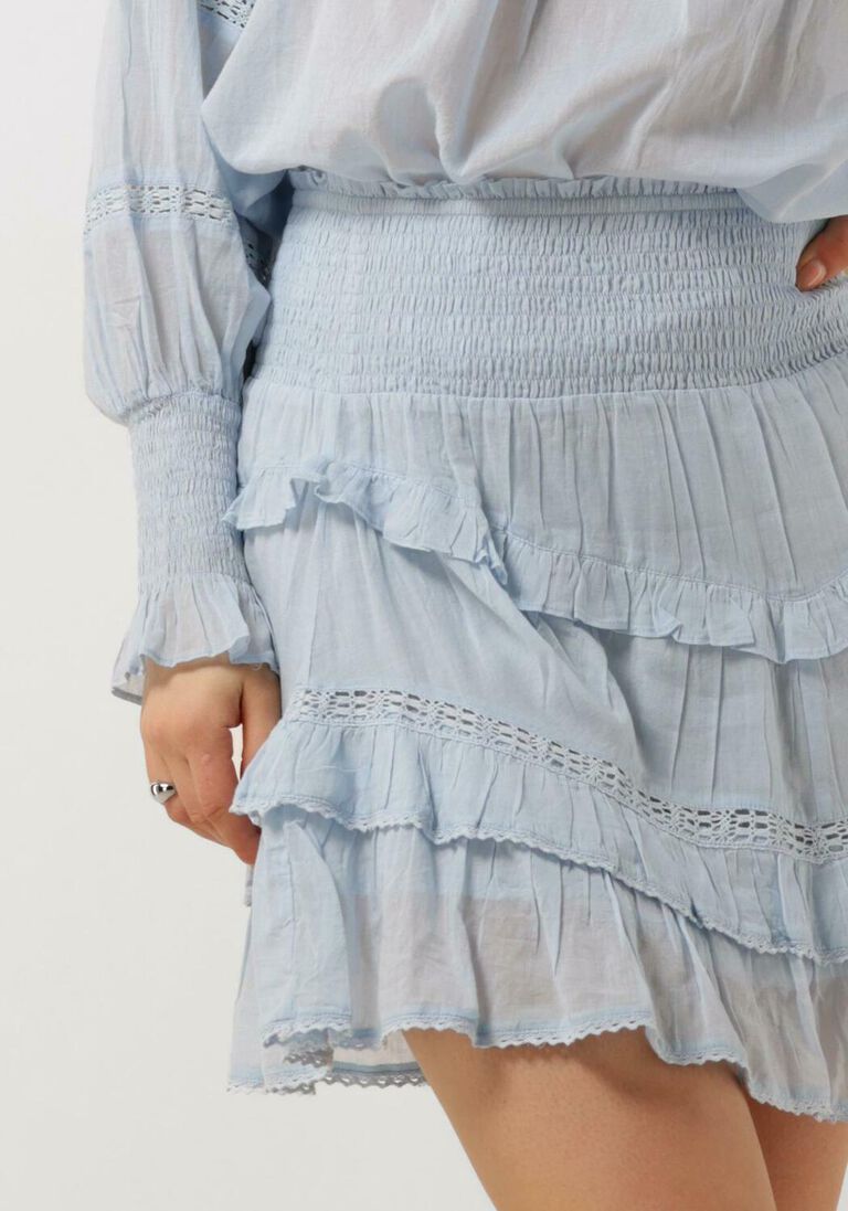 NOTRE-V lichtblauwe notre-v minirok voile skirt