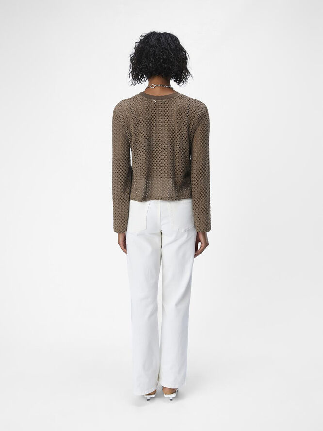 Object OBJHELENA L/S CARDIGAN 134 Mole