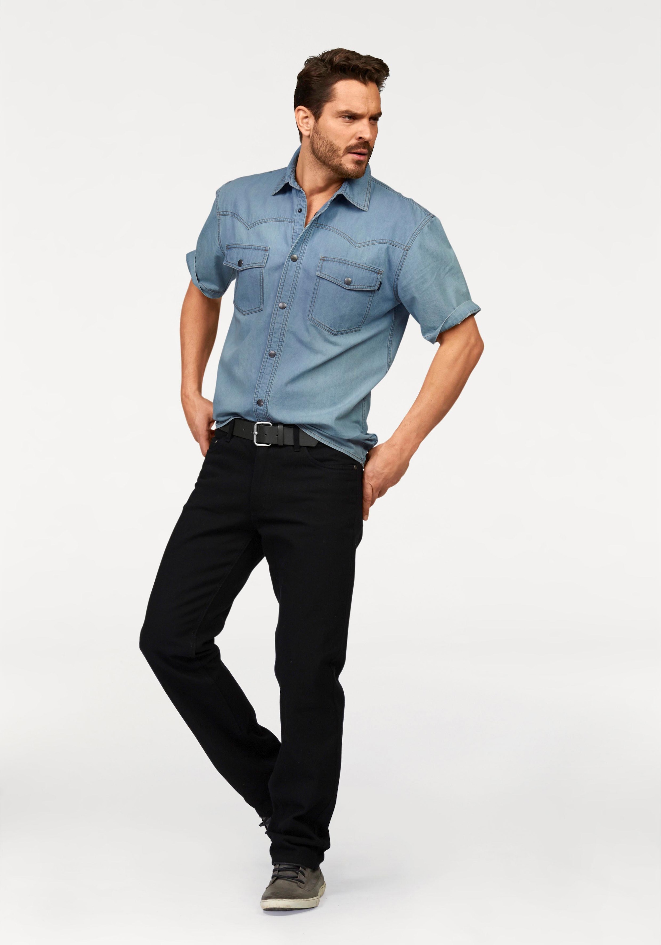 Arizona Jeanshemd Kurzarm im Western Stil