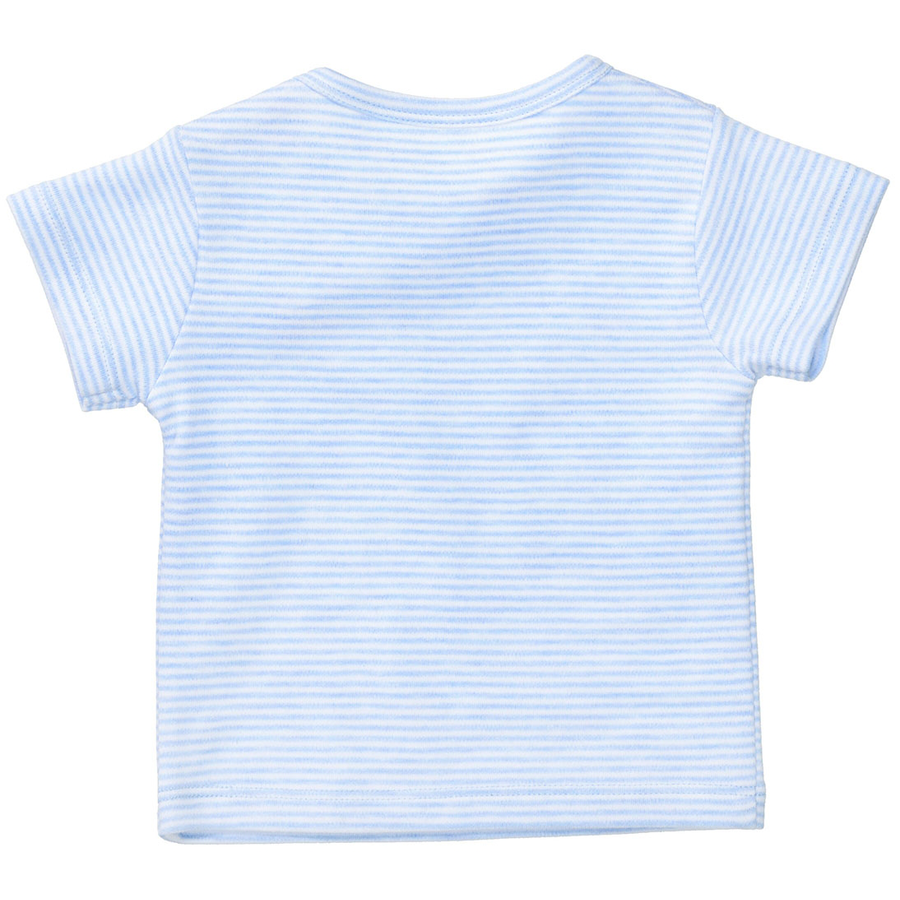 STACCATO T-Shirt light blue melange gestreift