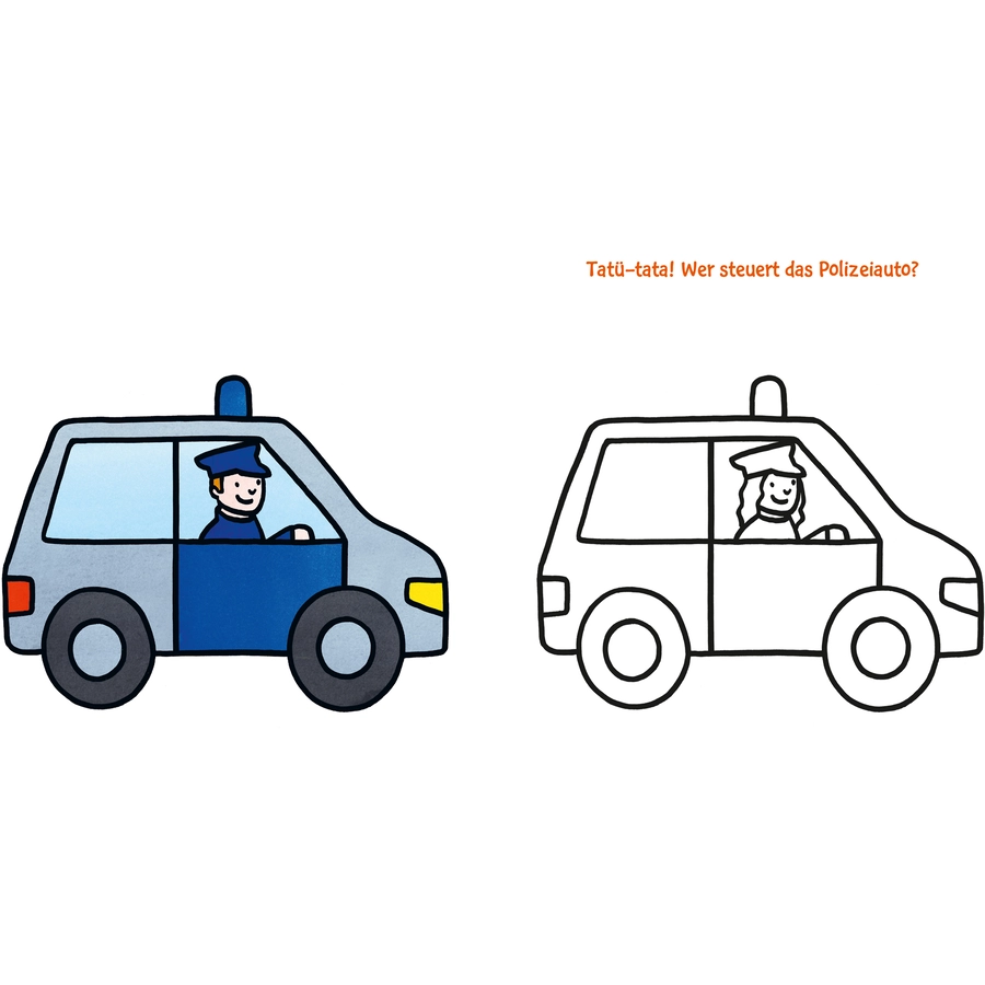 CARLSEN Das dicke Kindergarten-Malbuch: Fahrzeuge