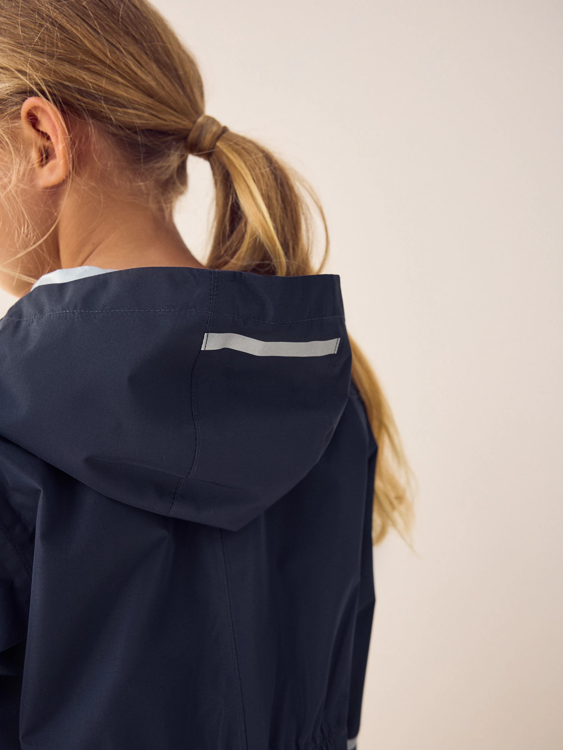 Donkerblauw - Waterdicht regenpak met rits en capuchon (12mnd -10jr)