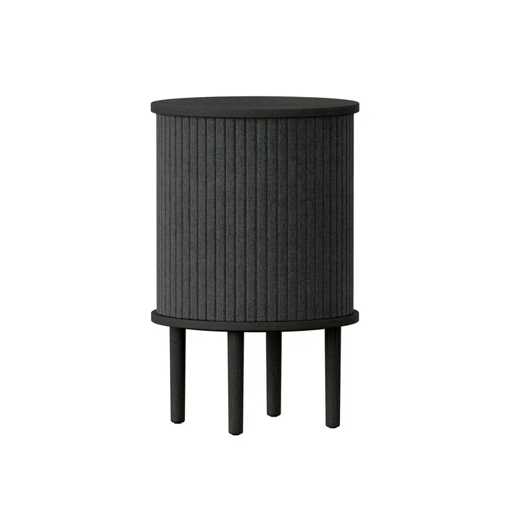 Umage - Audacious Beistelltisch mit USB Anschluss, Ø 38 x H 59.3 cm, Eiche schwarz / shadow