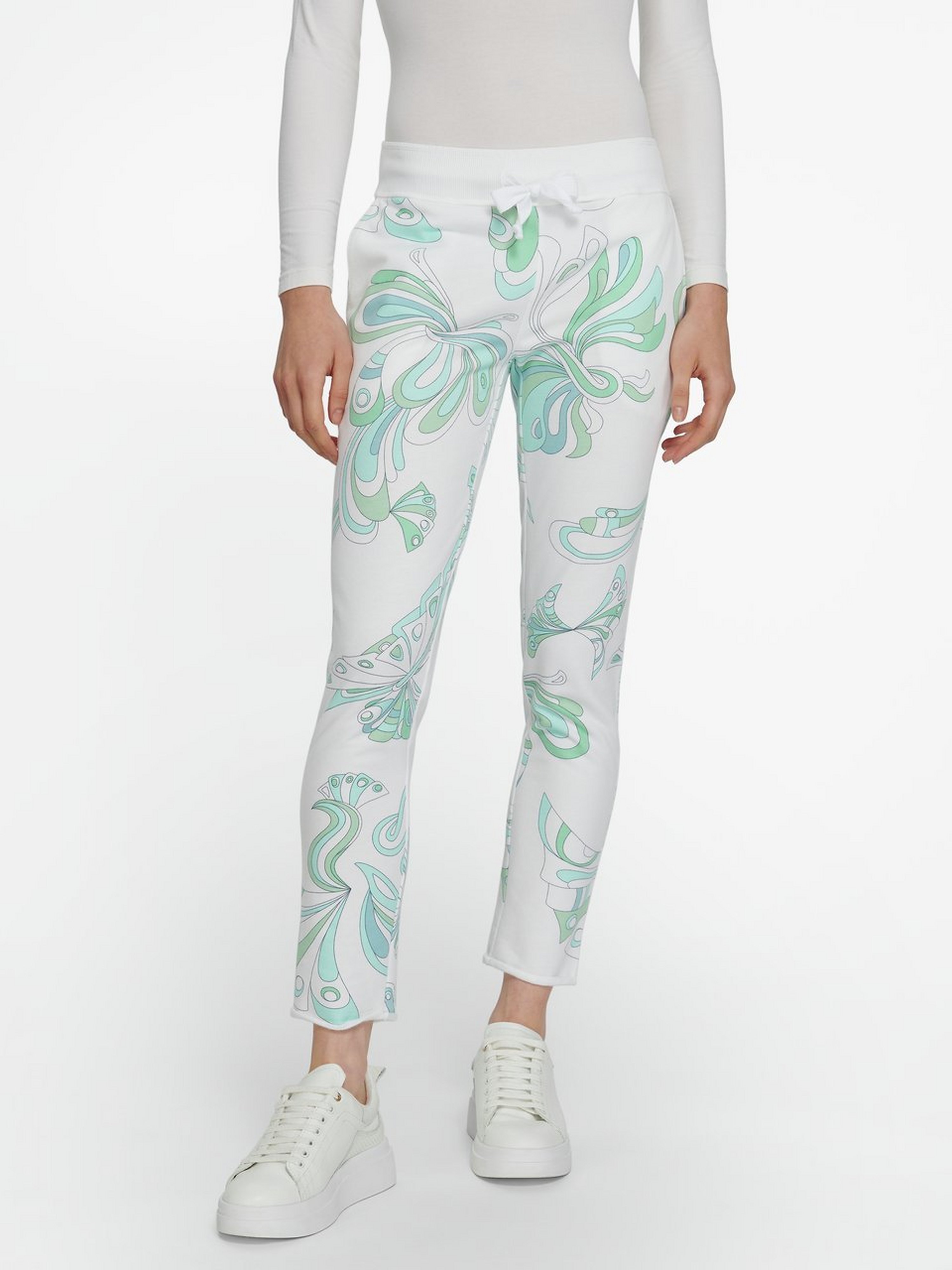 Hose mit Ornament-Druck