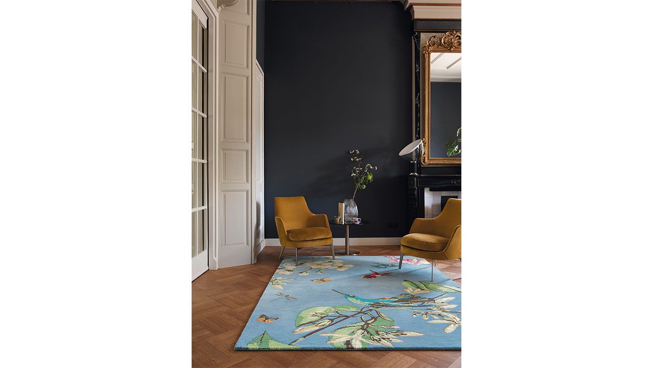 Vloerkleed Blue 37808 Hummingbird  | Wedgwood Home