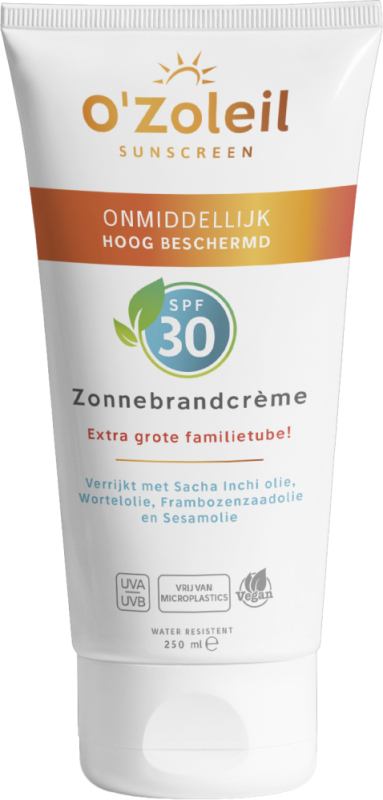 o'zoleil Familie Verpakking Zonnebrand Spf 30 250ML