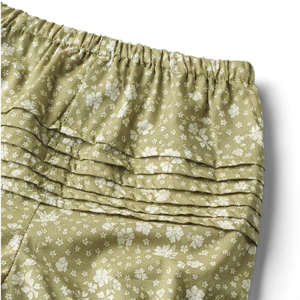 Green Flowers Nappy Bloomers Clarissa