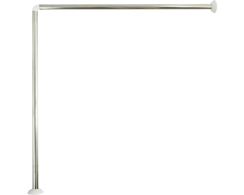 MSV douchegordijnstang 80x80 cm Ø 25 mm roestvrij staal