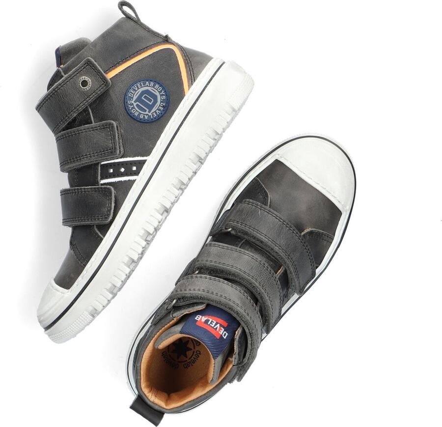 Develab 41935 Hoge sneakers Leren Sneaker Jongens Grijs