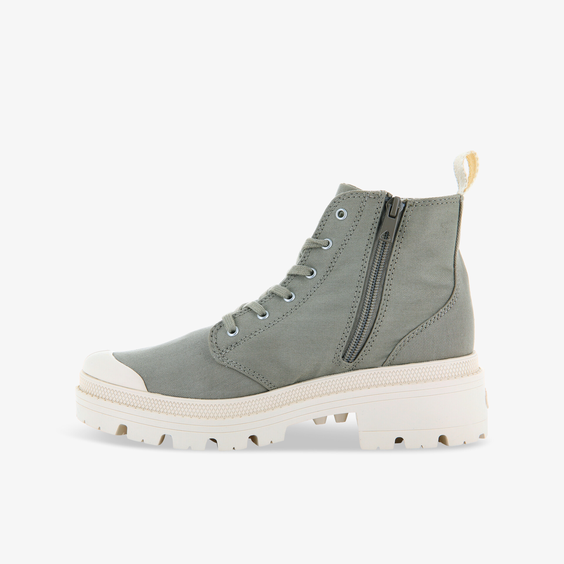 PALLADIUM PALLABASE TWILL Damen Leinenschuhe grün