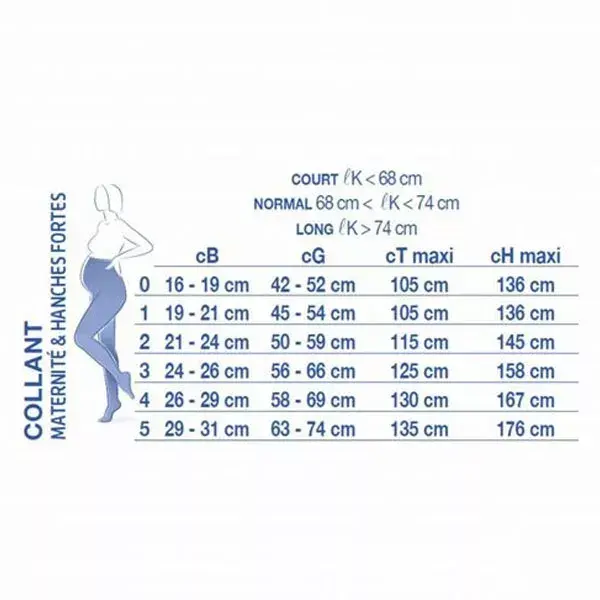 Meia-calça de maternidade Venoflex Secret, Classe 2, Tamanho 3, Bege e Dourada