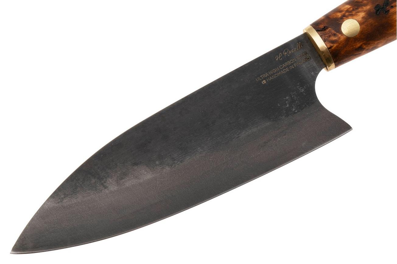 Roselli Santoku Knife RW760D UHC, Stained Curly Birch, santoku, 16 cm