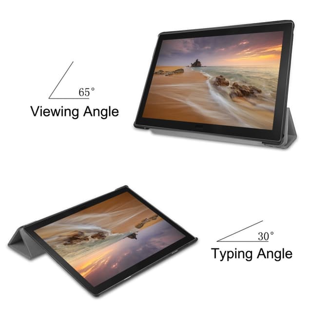 Trifoldet stativdæksel til Lenovo Tab E10
