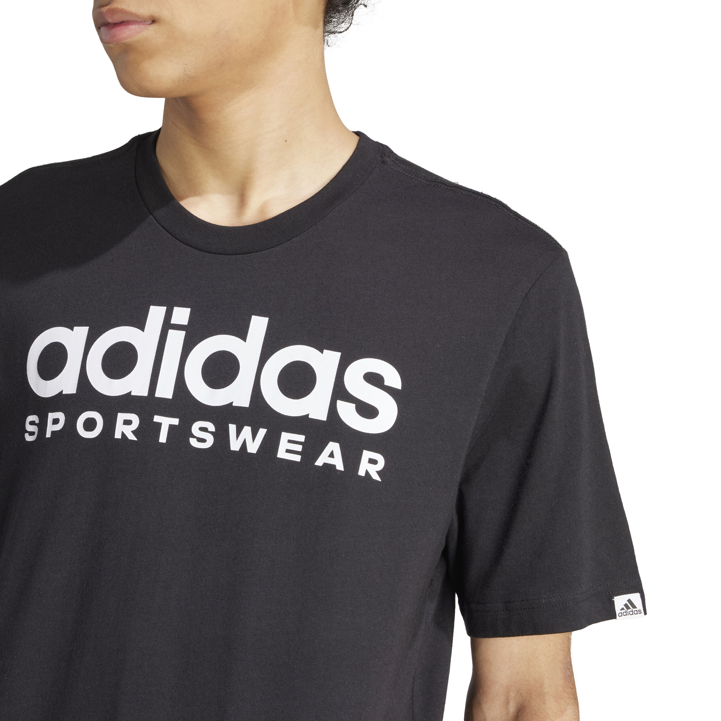 adidas SPW T-shirt Hommes - Noir , Blanc