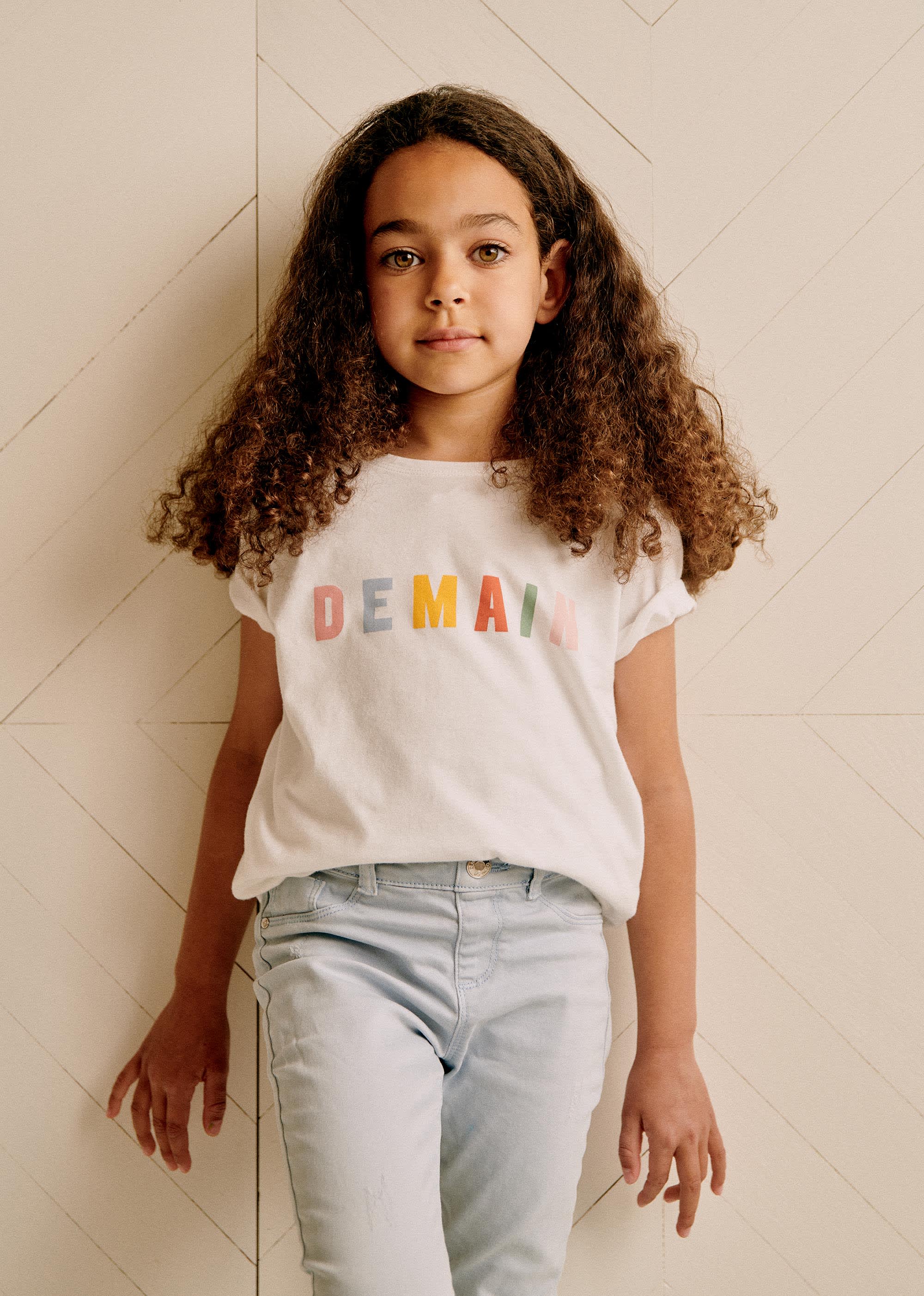 T-Shirt Enfant - Demain - Blanc/Multico - E-SHOP/T-SHIRTS 5905331