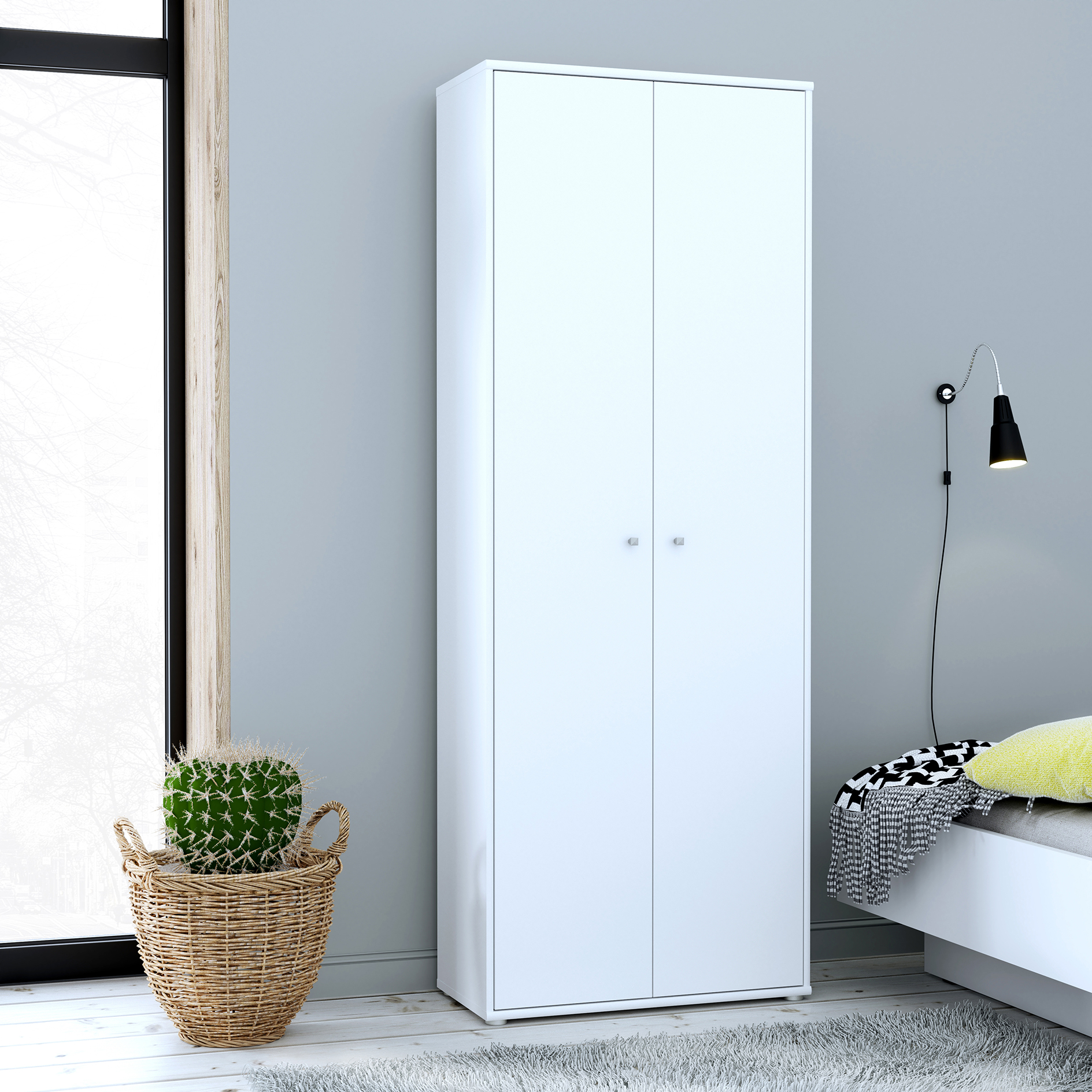 Schrank - weiß - 197,5 cm hoch