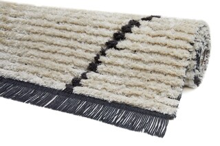 Teppich OVADA 120 x 170 cm beige/schwarz