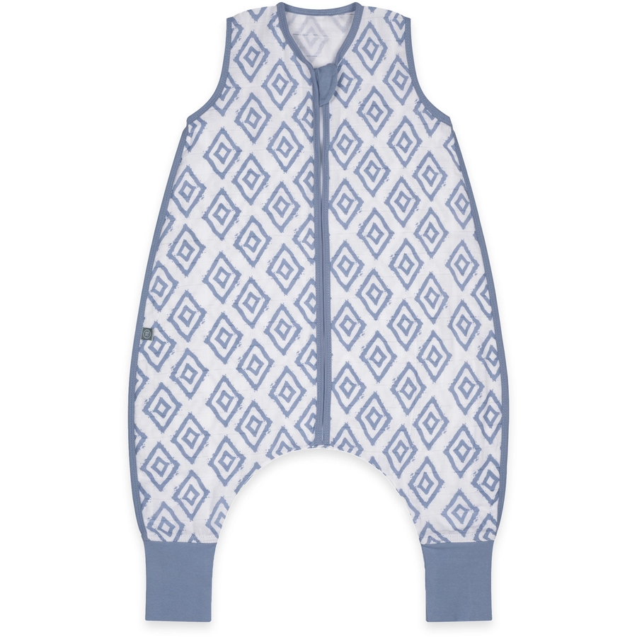 emma & noah Schlafsack 0.5 TOG Rauten blau mit Füßen