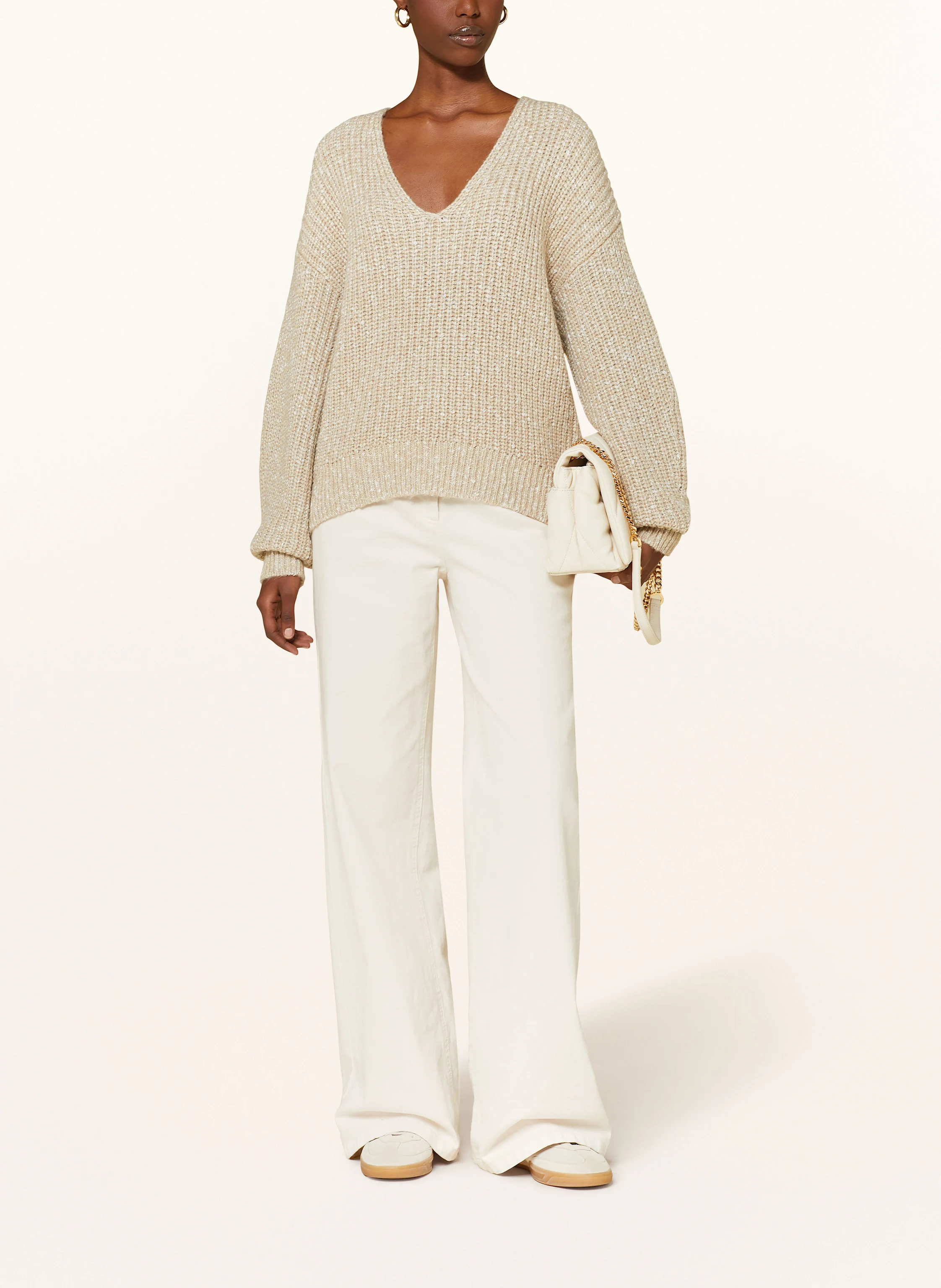 BOSS Pullover FACACIA mit Glitzergarn