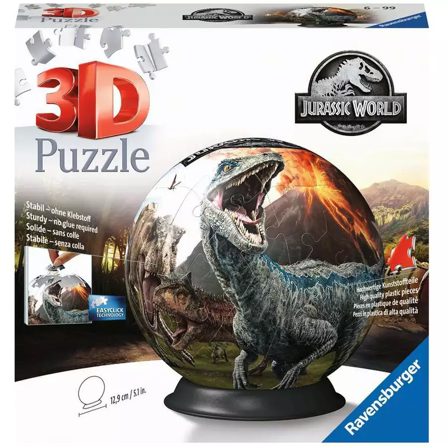 Ravensburger Puzzle-Ball Jurassic World bunt