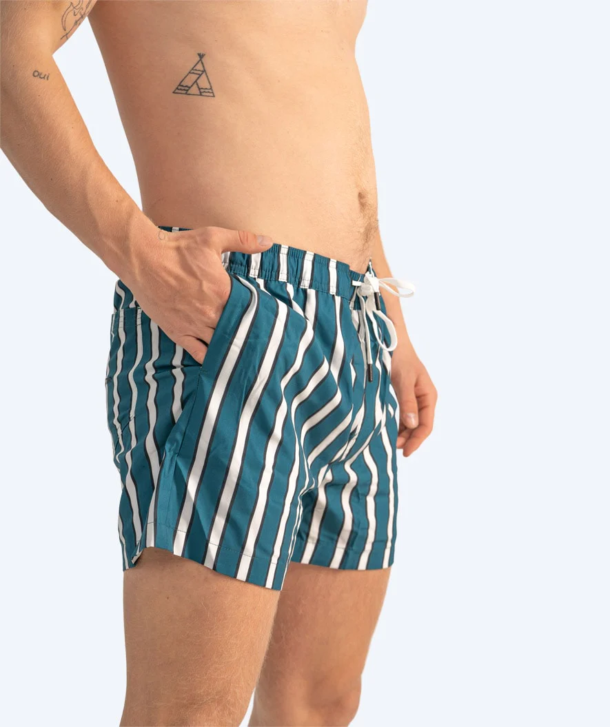 Watery badeshorts til mænd - Kelvin Eco - Grøn/hvid
