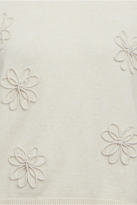 Object beige dames trui