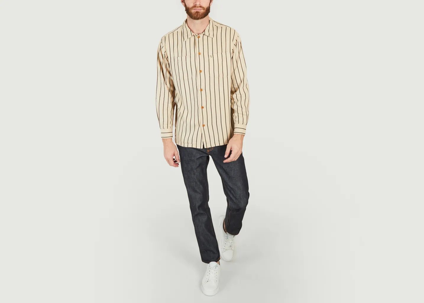 Chemise à rayures Vincent Nudie Jeans