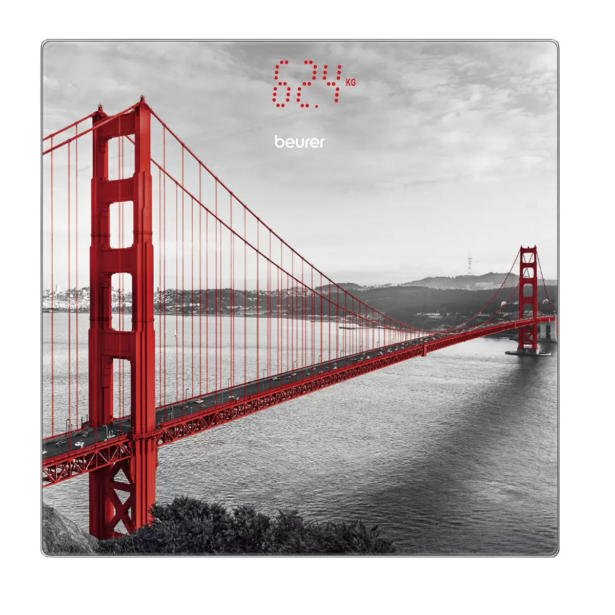 Glaswaage beurer GS 215 San Francisco Bunt