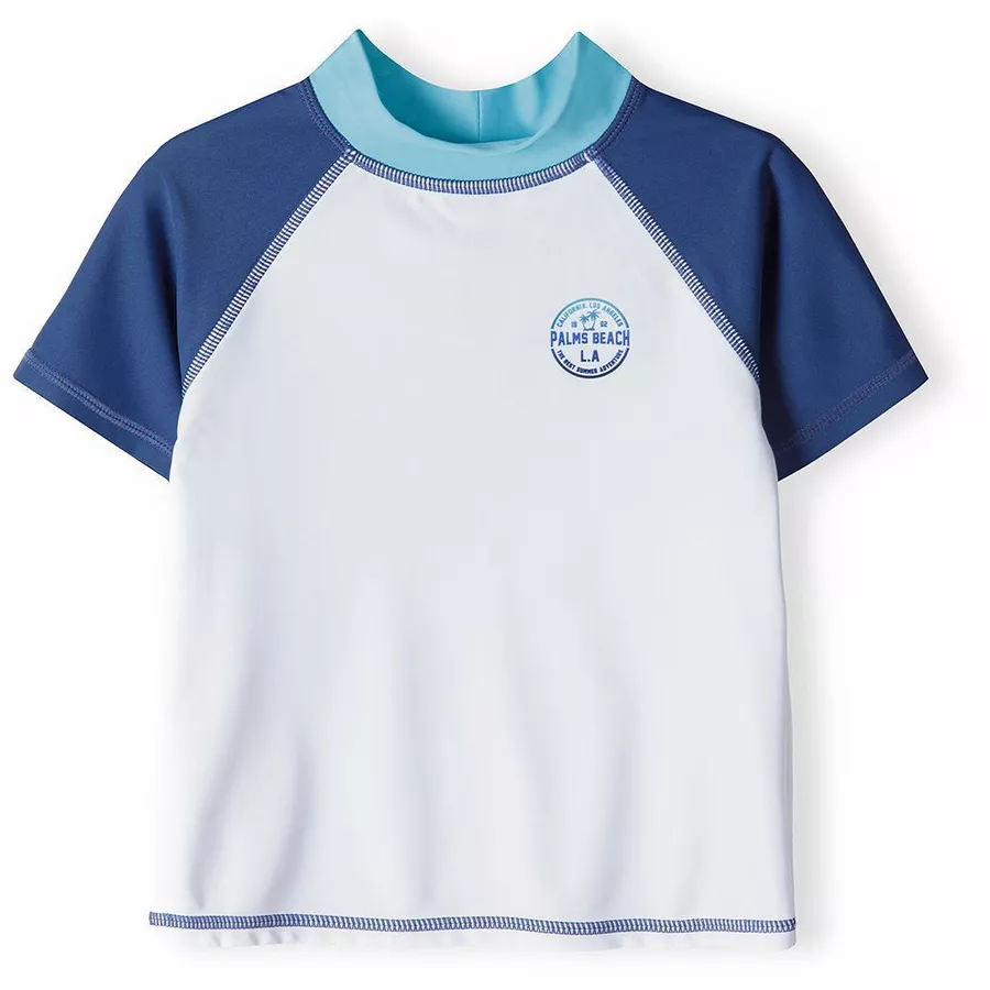 MINOTI Bade-Shirt mit UV Schutz WeißSchwarz