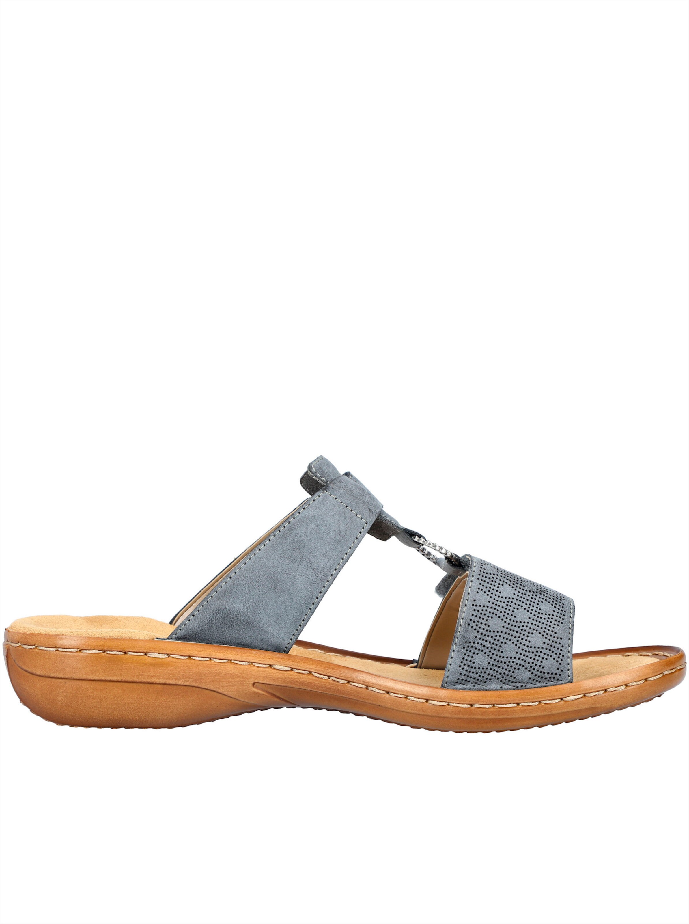 Rieker Pantolette in hellblau
