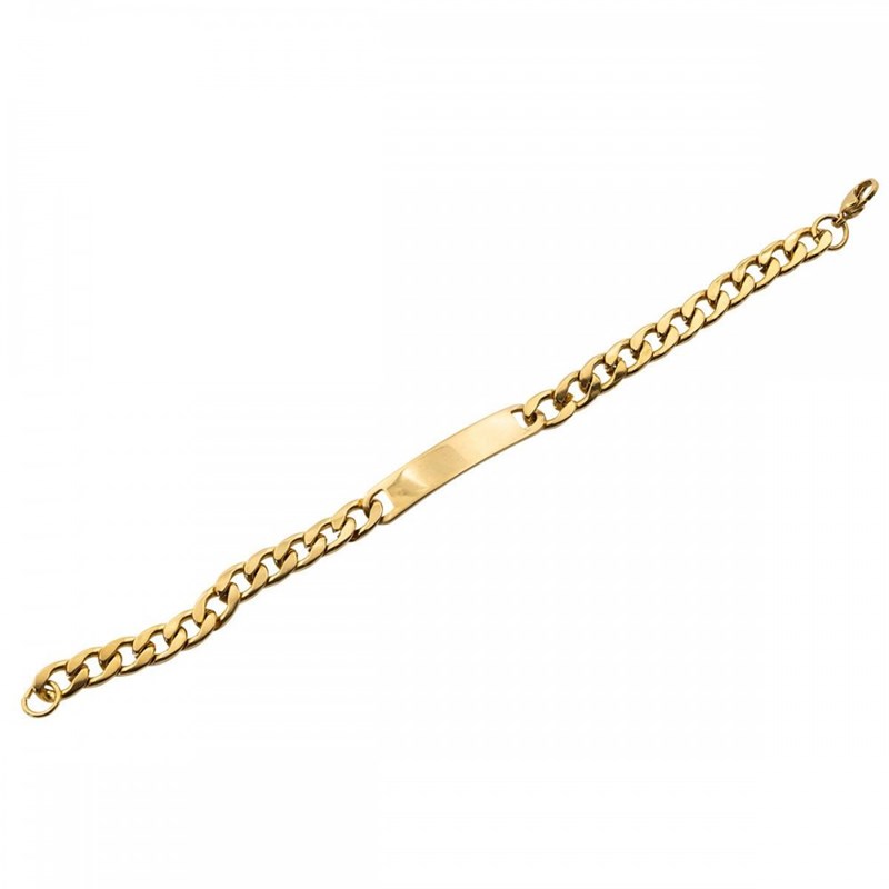Gourmette Bracelet pour Femme Acier Doré