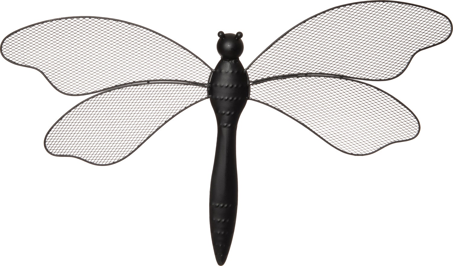 Intratuin wanddecoratie libelle Selma zwart 75,5 x 1 x 43,5 cm