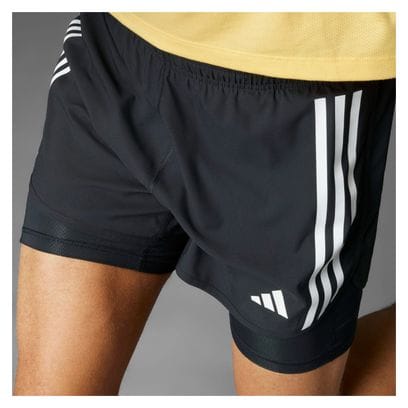 Short 2-en-1 adidas Own The Run Noir Homme