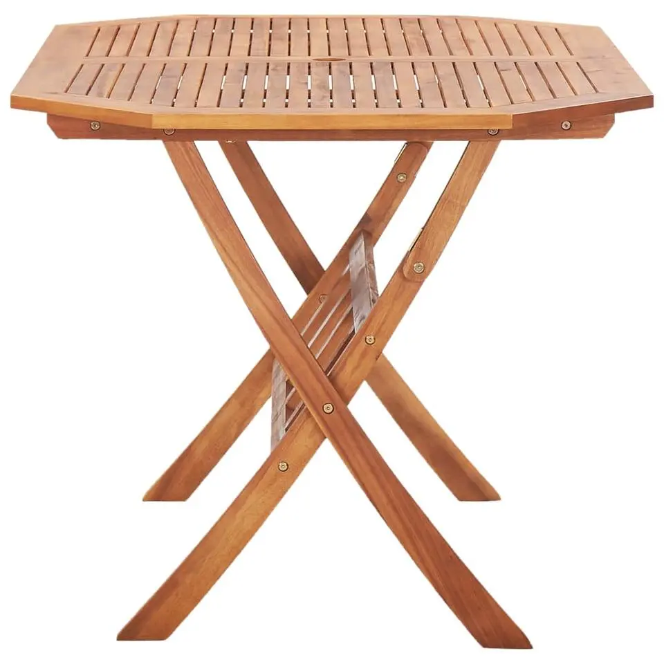 vidaXL - Tuintafel inklapbaar - Bruin - Massief acaciahout - 135 x 85 x 75 cm