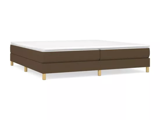 Sommier à lattes de lit Marron foncé 200x200 cm Tissu