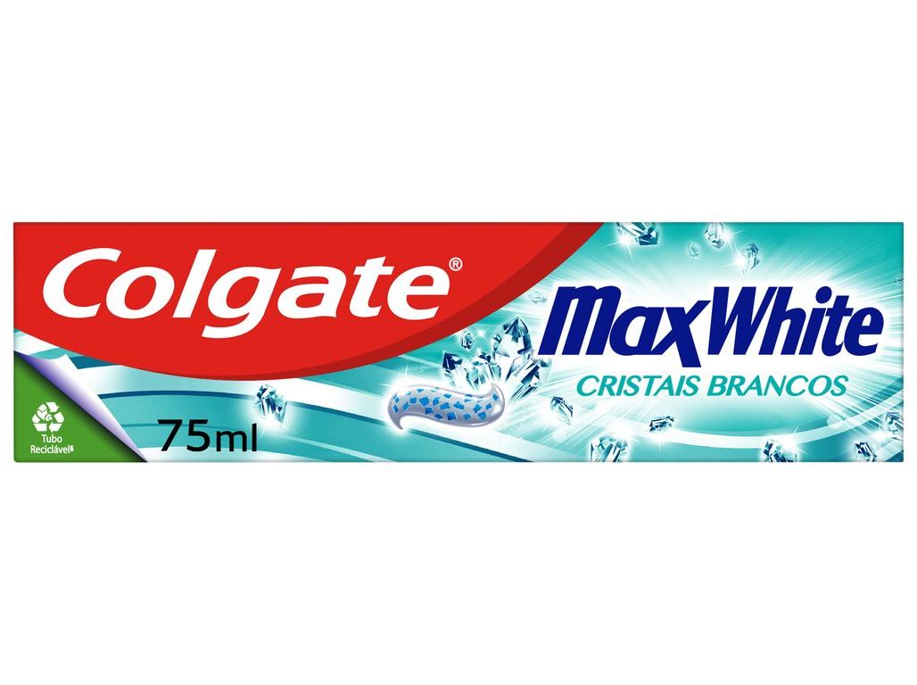 PASTA DE DENTES BRANQUEADORA MAX WHITE COLGATE 75ML