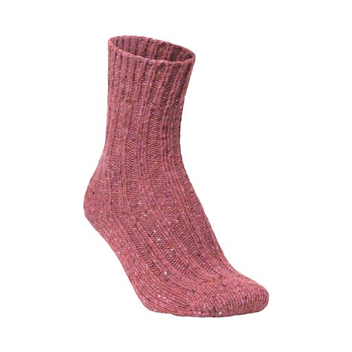 MJM Rib Soft 581 Wool Mix Sokker, Rosa, 43-45