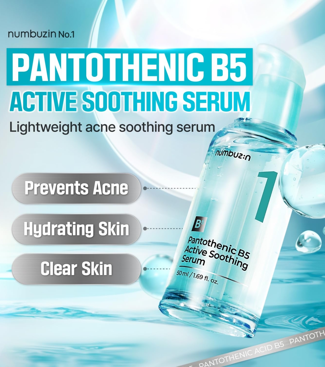 Numbuzin - Soro Calmante No.1 Pantothenic B5 Active